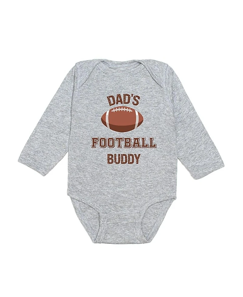 Sweet Wink Boys' Dad's Football Buddy Long Sleeve Bodysuit - Baby