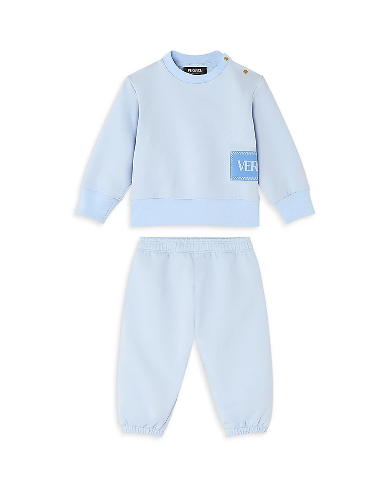 Versace Unisex 90s Logo Baby Print Fleece Top & Pants