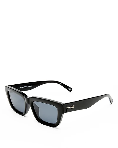 Le Specs Le Castle D Frame Sunglasses