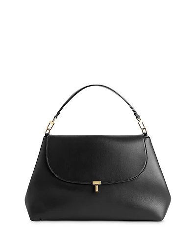 Toteme T-Lock Leather Satchel