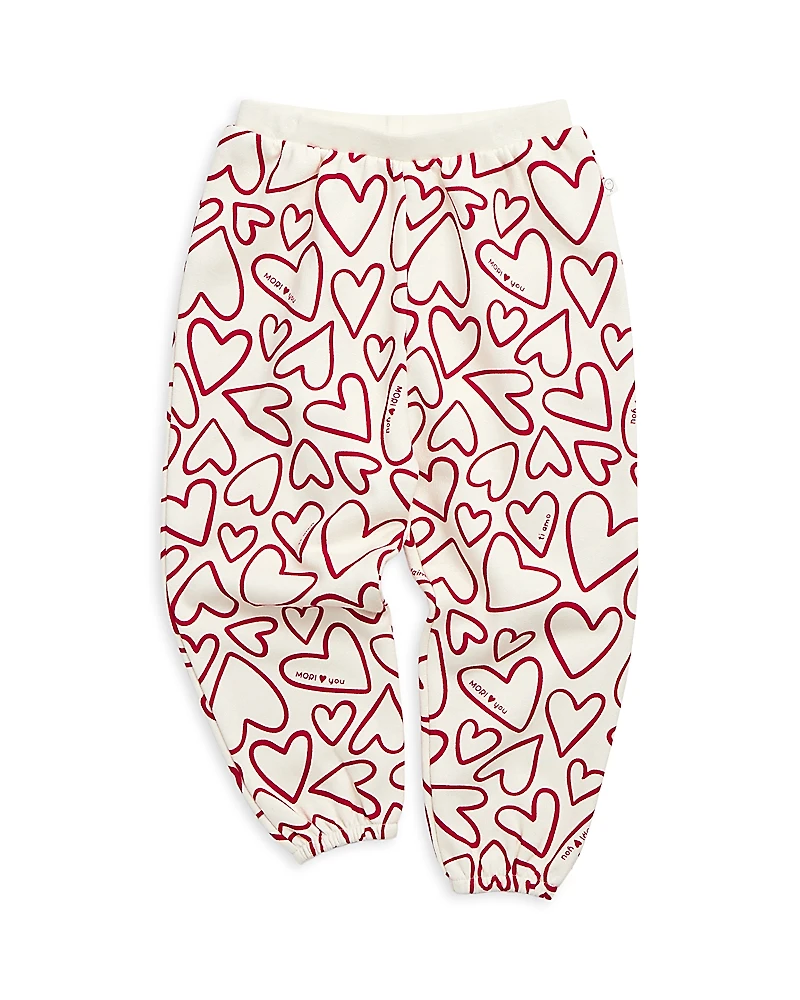 Mori Unisex Bear Face Ribbed Joggers - Baby