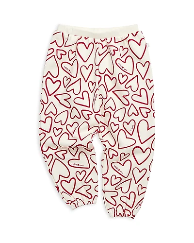 Mori Unisex Bear Face Ribbed Joggers - Baby