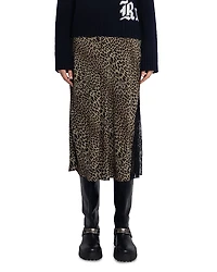 Zadig & Voltaire Jayla Soft Leopard Print Skirt