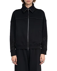 Zadig & Voltaire Milly Studded Zip Sweatshirt
