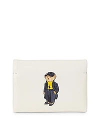 Polo Ralph Lauren Polo Bear Leather Flapped Card Case