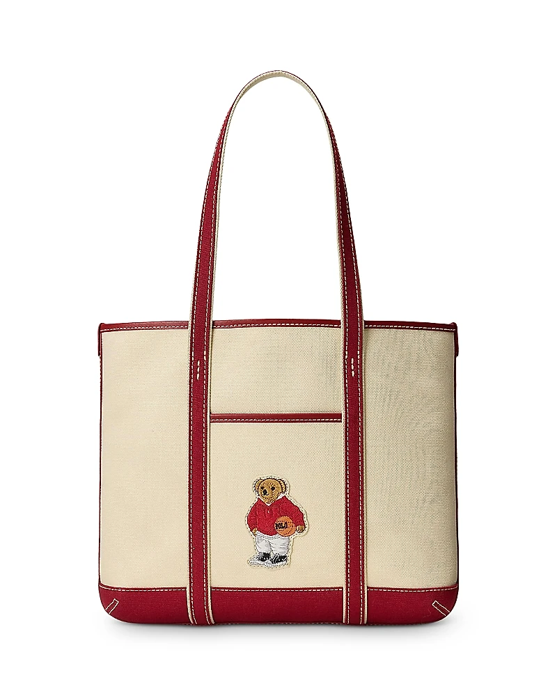 Polo Ralph Lauren Polo Bear Canvas Small Shopper Tote