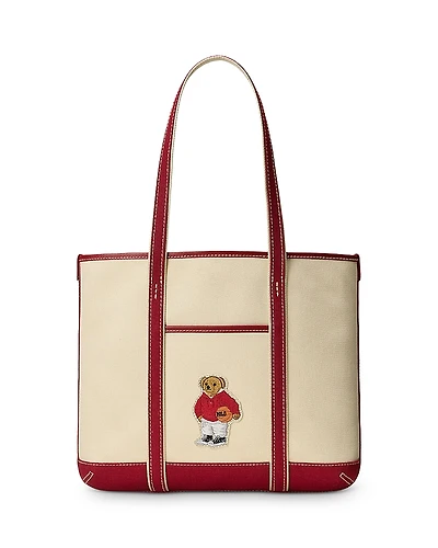 Polo Ralph Lauren Polo Bear Canvas Small Shopper Tote