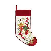 Peking Handicraft Nostalgic Ornaments Embroidered Needlepoint Stocking