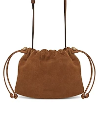 Strathberry Charlotte Drawstring Suede Crossbody Bag