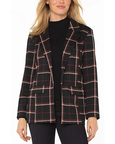 Liverpool Los Angeles Plaid Boyfriend Blazer