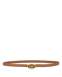 Saint Laurent Oval Buckle Thin Belt