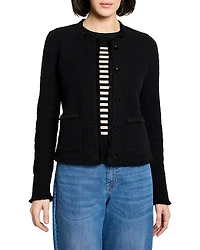 Nic+Zoe Fringe Mix Knit Jacket