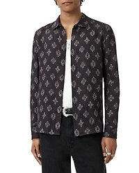 John Varvatos Ross Slim Fit Printed Button Front Shirt
