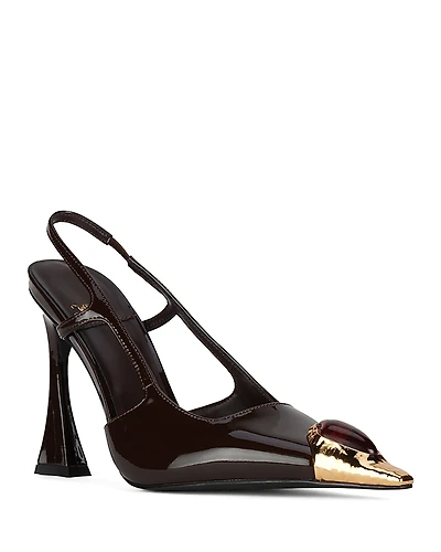 Jeffrey Campbell Women's Sorcerer Leather Slingback Pumps