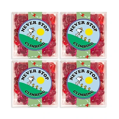 Sugarfina Snoopy Never Stop Climbing Jelly Bears, Set of 4