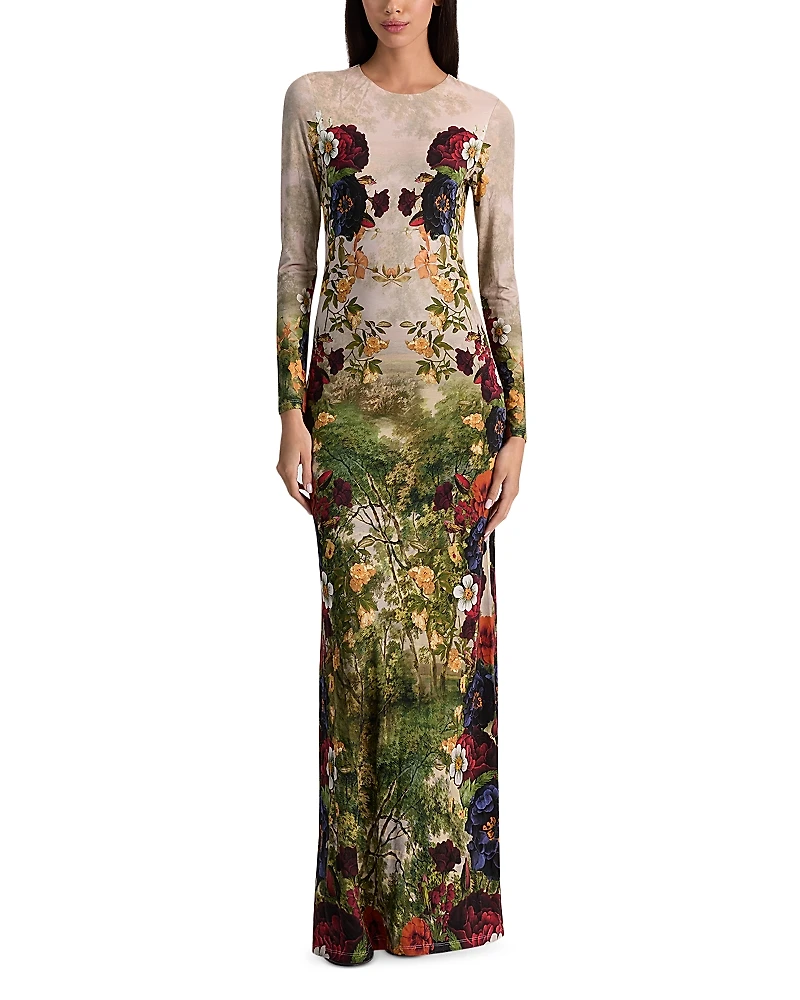 Alice and Olivia Delora Round Neck Dress