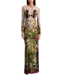 Alice and Olivia Delora Round Neck Dress