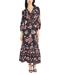 Donna Morgan V Neck Midi Dress