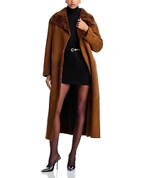 Nour Hammour Reversible Leather Birthday Coat