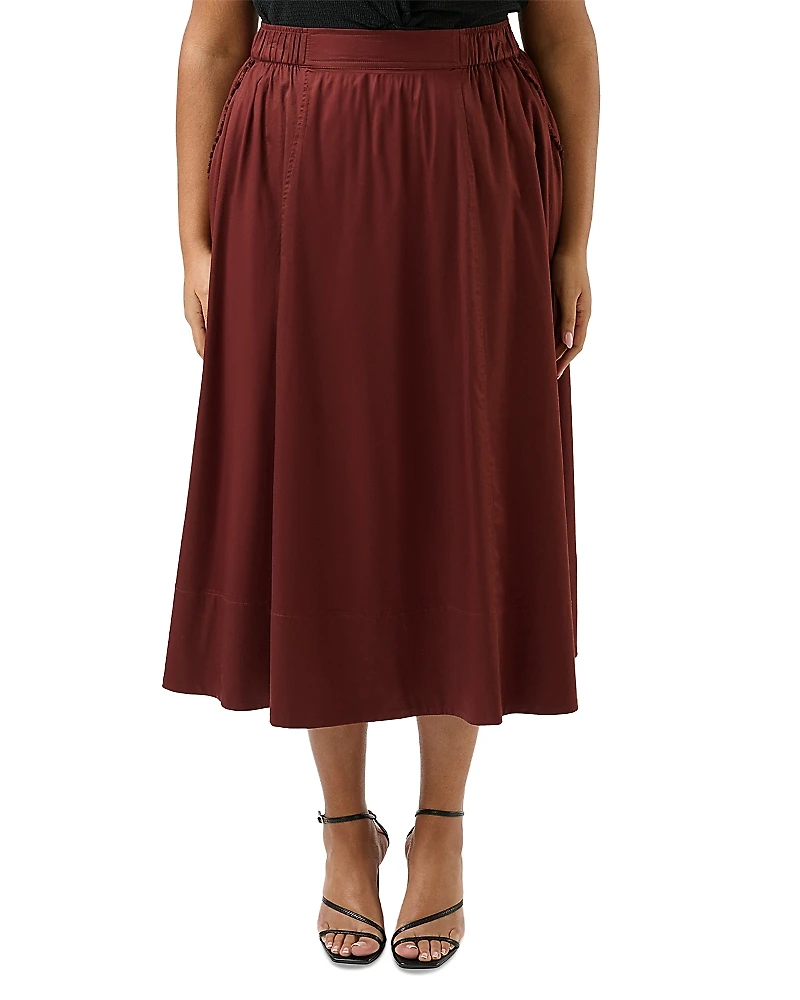 Estelle Plus Sahara Breeze Midi Skirt