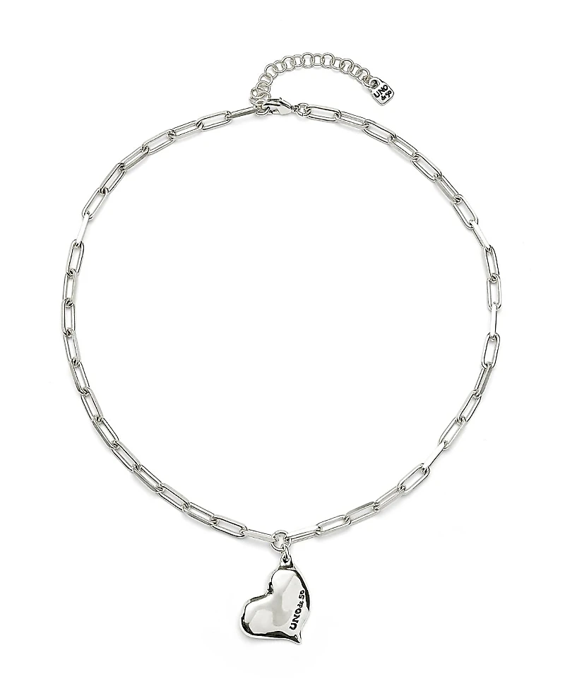 UNOde50 Medium Heart Link Necklace