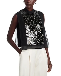 Boss Baliette Sequinned Top