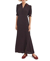 Mint Velvet Women's Heart Print Midi Dress