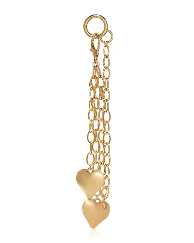 Aqua Heart Chain Bag Charm - Exclusive