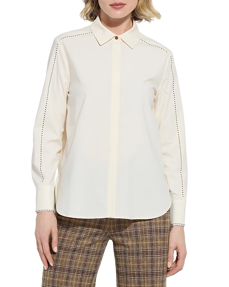 Lysse Rackel Crystal Embellished Shirt
