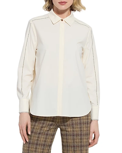 Lysse Rackel Crystal Embellished Shirt