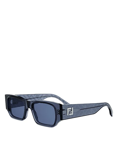 Fendi Ff Squared Rectangle Sunglasses, 54mm