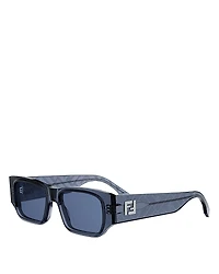 Fendi Ff Squared Rectangle Sunglasses, 54mm