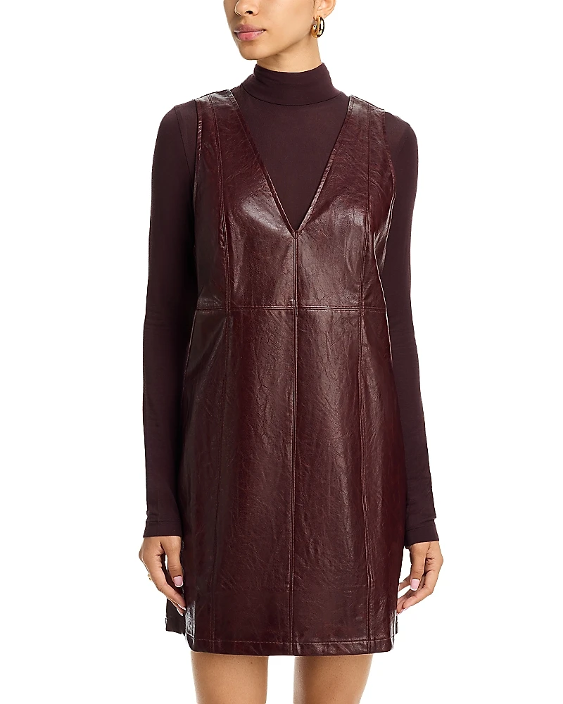 Lost and Wander Valor of Venus Faux Leather Mini Dress