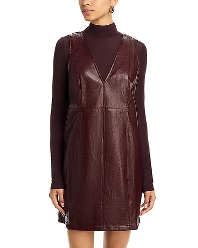 Lost and Wander Valor of Venus Faux Leather Mini Dress