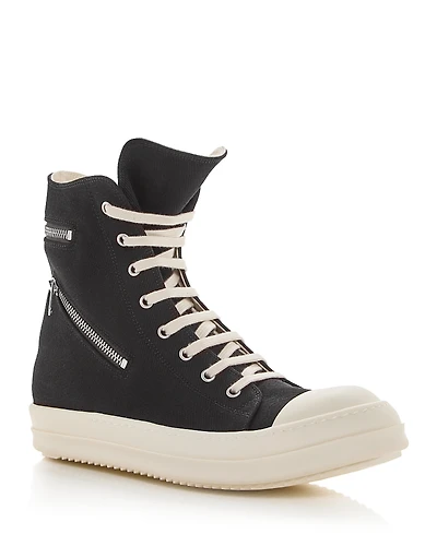 Drkshdw Rick Owens Men's Cargo Zip High Top Sneakers