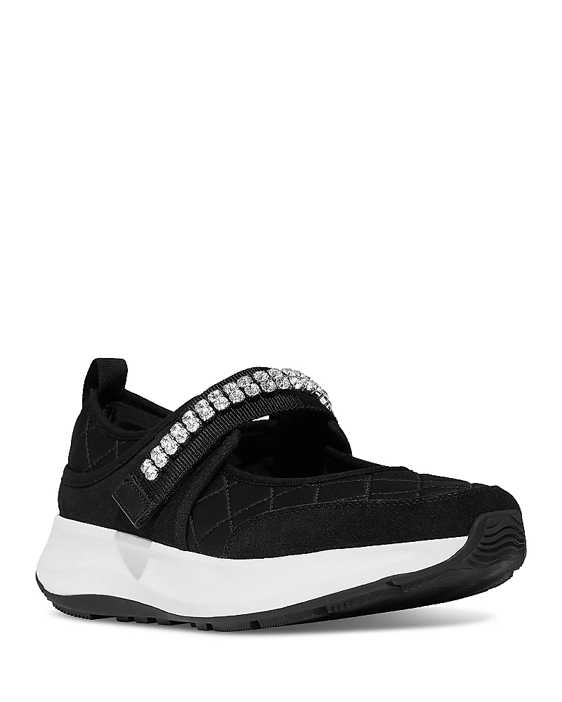 FitFlop Women's F-mode Flow Embellished Mary Jane Sneakers