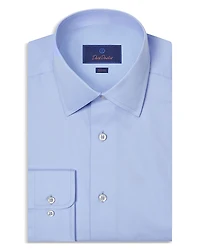 David Donahue Slim Fit Super Fine Twill Dress Shirt