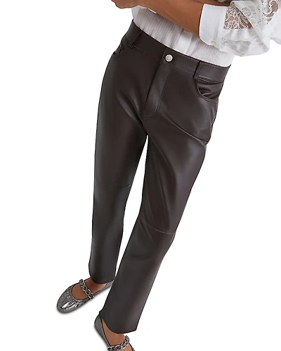 Marella Sport Doroty Leather Straight Jeans