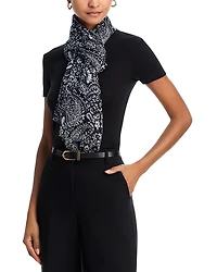 V Fraas Paisley Scarf
