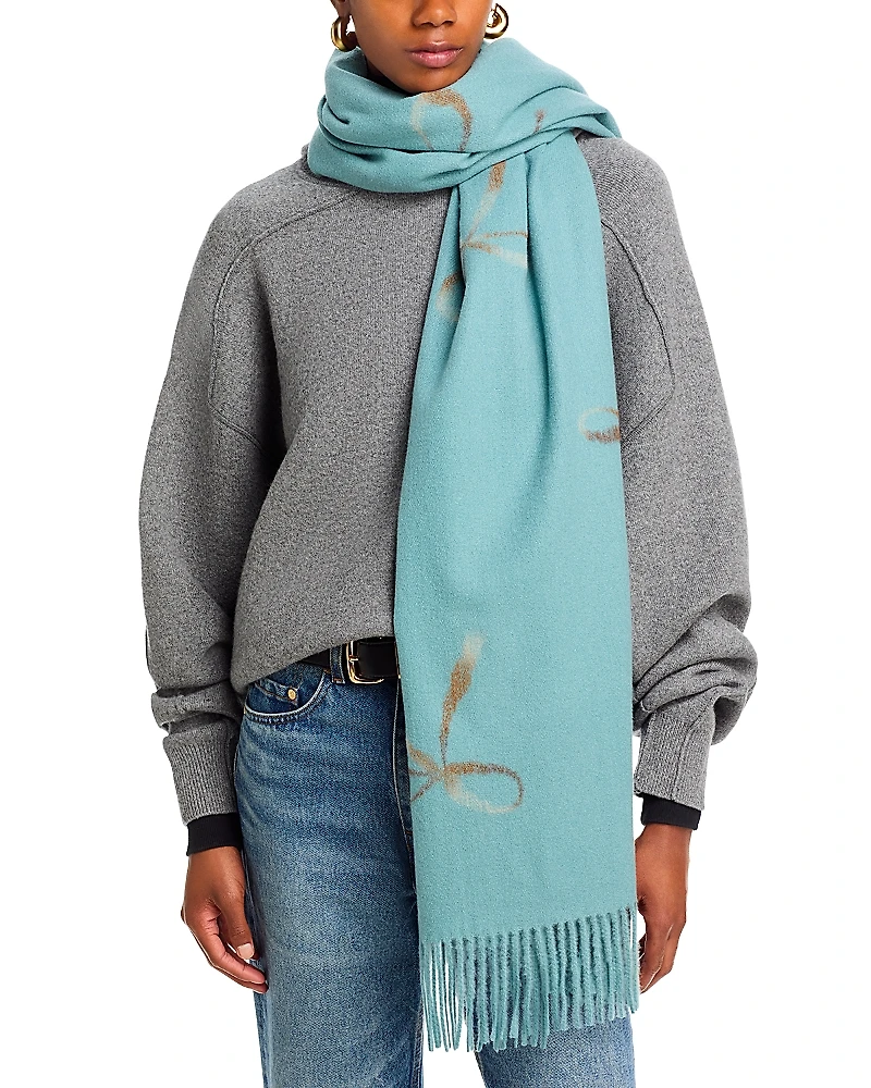 V Fraas Punch Needle Bow Scarf - Exclusive