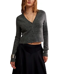 Free People School Girl Cropped Cardigan