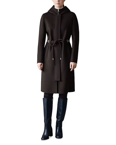 Mackage Blithe Belted Wool Coat
