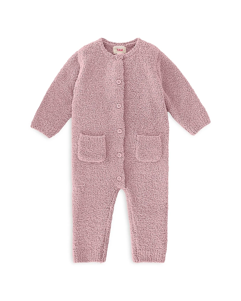 7AM Enfant Unisex Fuzzy Long Sleeve Jumpsuit