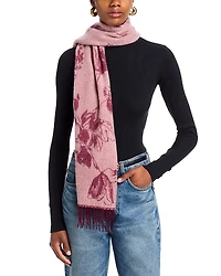 C by Bloomingdale's Cashmere Woven Floral Scarf - Exclusive