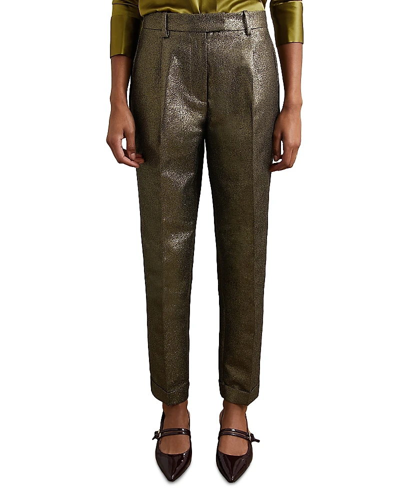 Reiss Petites Sparkle Tapered Pants
