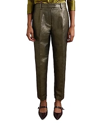 Reiss Petites Sparkle Tapered Pants