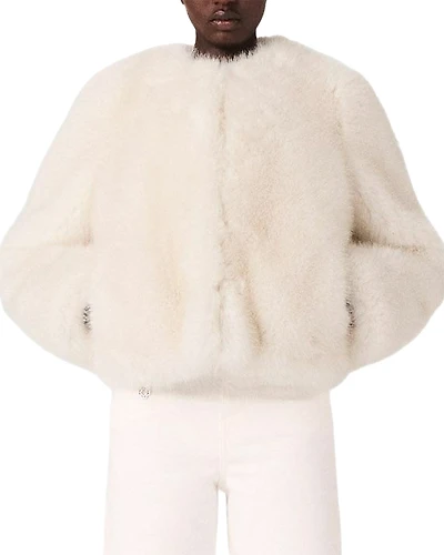 Maje Giroule Faux Fur Jacket