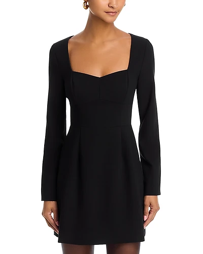 French Connection Whisper Sweetheart Neck Mini Dress