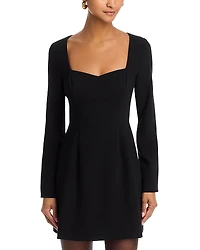 French Connection Whisper Sweetheart Neck Mini Dress