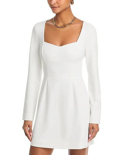 French Connection Whisper Sweetheart Neck Mini Dress